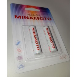 Батарейка MINAMOTO Alkaline, 1.5 В, LR03 BL2, размер AAA, 2шт